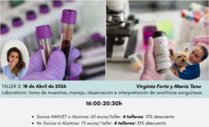 Taller Vet-UP ANAVET: Laboratorio clínico y analítica sanguínea para ACV