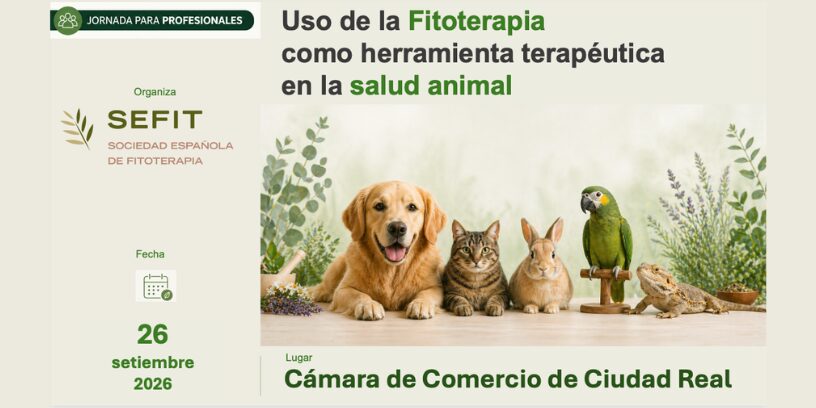 SEFIT celebrará el 26 de septiembre su primera jornada íntegramente dedicada a fitoterapia veterinaria