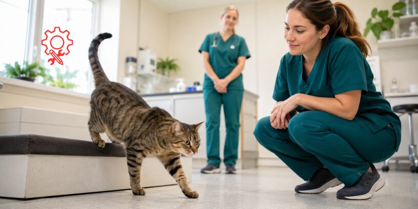 El papel del auxiliar veterinario en la detección de la artrosis felina