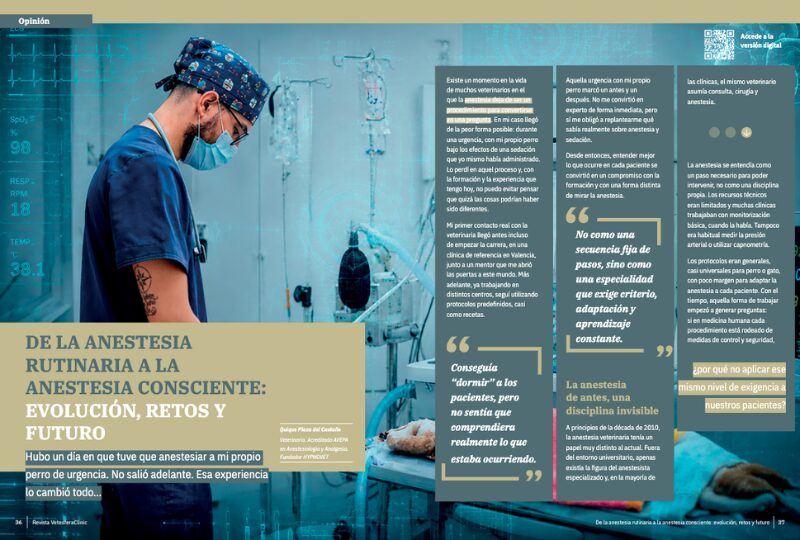 De la anestesia rutinaria a la anestesia consciente: evolución, retos y futuro