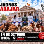 manifestación veterinaria Madrid 14 de octubre