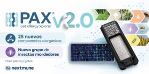 Nextmune lanza PAX 2.0, una gran ampliación de su panel molecular de alergias para perros y gatos