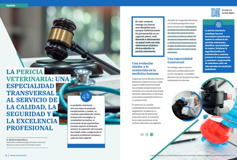 La pericia veterinaria: una especialidad transversal al servicio de la calidad, la seguridad y la excelencia profesional