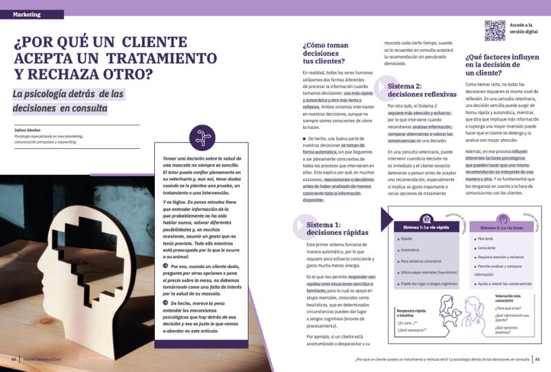 La psicología detrás de las decisiones en consulta. ¿Por qué un cliente acepta un tratamiento y rechaza otro?